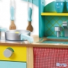 Mėlyna medinė virtuvėlė
