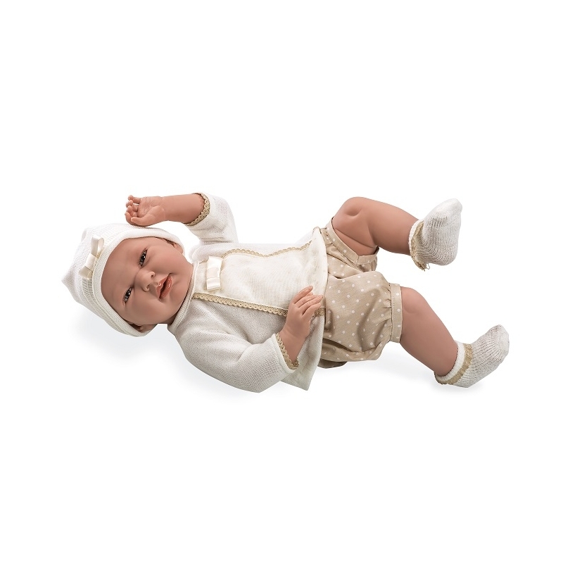 Kūdikėlis su trumpomis rusvomis kelnaitėmis, 52 cm