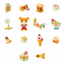 LaQ Sweet Collection "Mini Orange" konstruktorių rinkinys su ryškiomis spalvomis